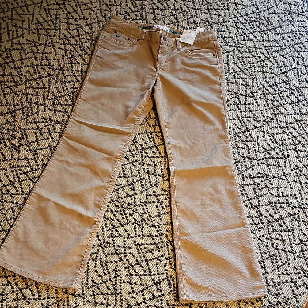 Aeropostale Tan Corduroy Flare Pants. Womens Size 9/10.